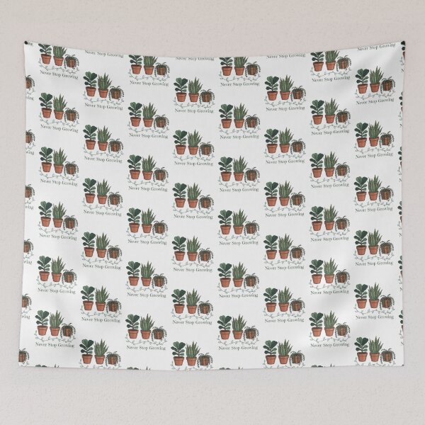 Item preview, Never Stop Growing - Houseplant Lover designed and sold by Belhbib Art ⭐⭐⭐⭐⭐.