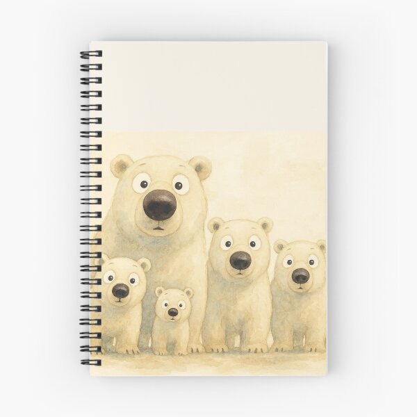 Item preview, Cute Polar Bear Family ' A PoLaR OuTiNG ' BY SHiRLeY MacARTHuR designed and sold by Shirley MacArthur Art.
