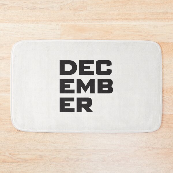 Item preview, December Minimalist Bold Block Typography Design designed and sold by trepiu.