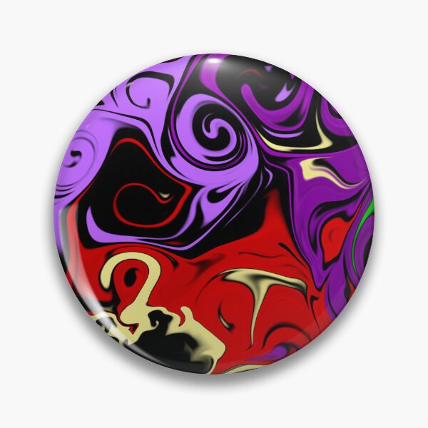 Item preview, Halloween purple and green swirling liquid art designed and sold by BritishDelights.
