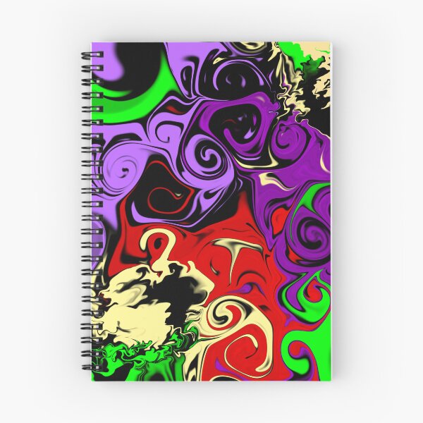 Item preview, Halloween purple and green swirling liquid art designed and sold by BritishDelights.