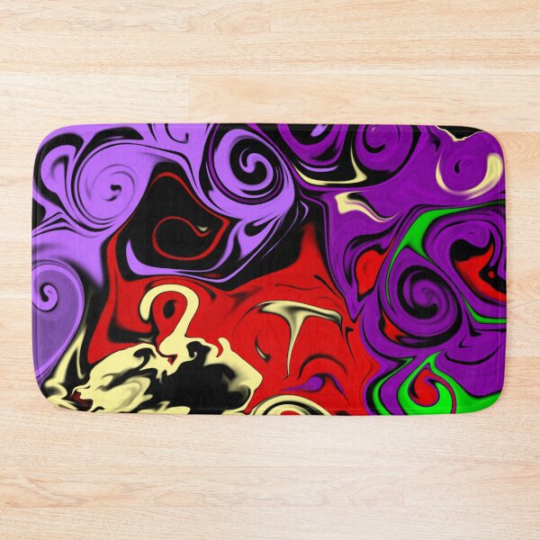 Item preview, Halloween purple and green swirling liquid art designed and sold by BritishDelights.