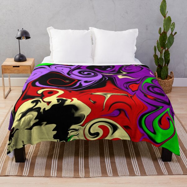 Item preview, Halloween purple and green swirling liquid art designed and sold by BritishDelights.