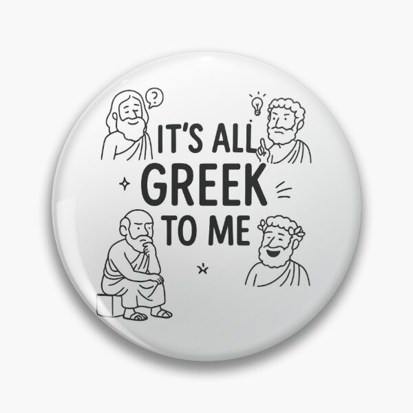 Item preview, It’s All Greek to Me – Funny Cartoon Greek Philosophers Doodle designed and sold by MellowPeach.