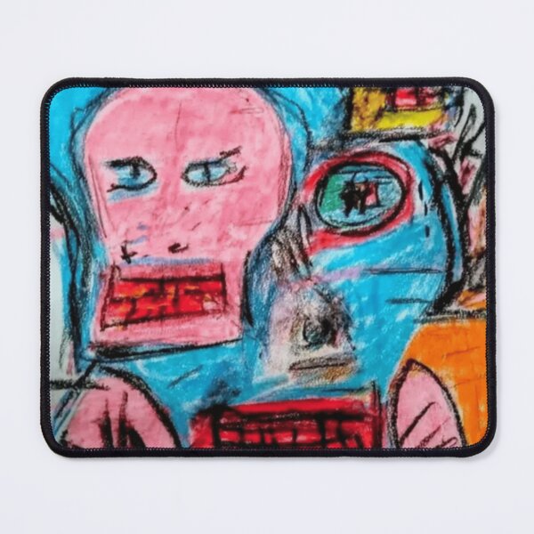 Item preview, Chaotic Abstract Faces in Crayon Colors designed and sold by salmaousiri.