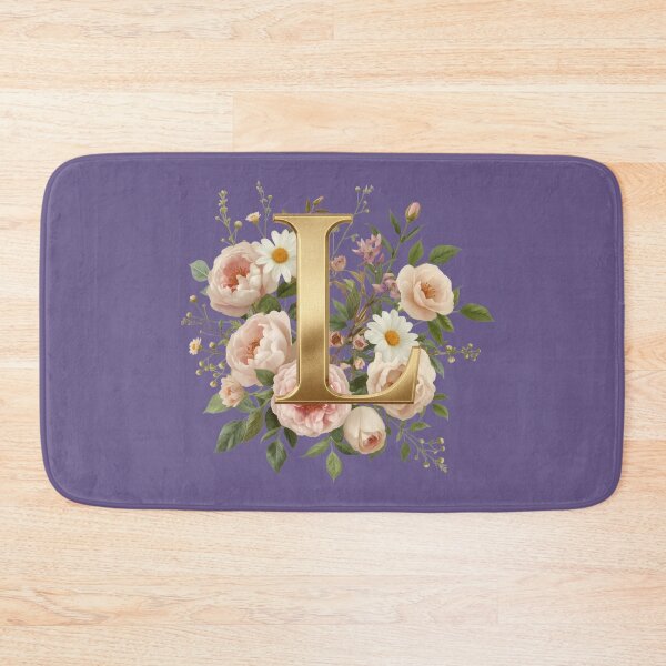 Item preview, Floral Monogram Letter L Wall Art – Elegant Gold Initial L with Roses & Peonies | Personalized Wedding Gift, Nursery Decor, Feminine Botanical Initial L Print designed and sold by AmenAlways.