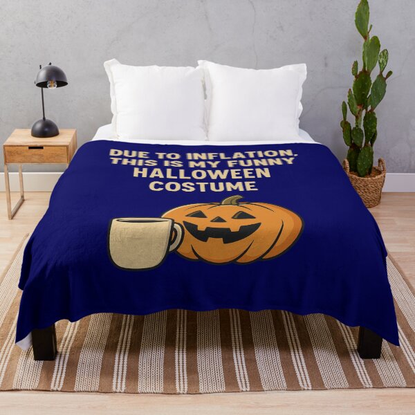 Item preview, Funny Halloween Costume Inflation Joke – Pumpkin & Coffee Design designed and sold by SlomianyPisarz.