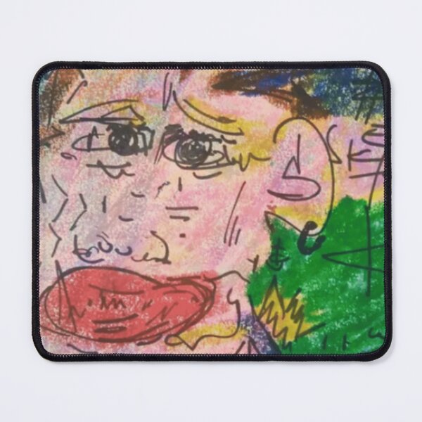 Item preview, Crayon Abstract Face with Crown and Scribbles designed and sold by salmaousiri.