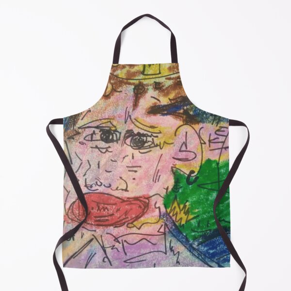 Item preview, Crayon Abstract Face with Crown and Scribbles designed and sold by salmaousiri.