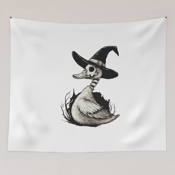 Item preview, Skeleton Witch Duck designed and sold by Gkinoki.