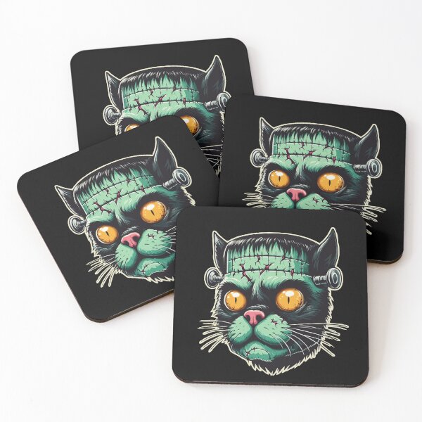 Item preview, Frankenstein Cat Face designed and sold by Gkinoki.