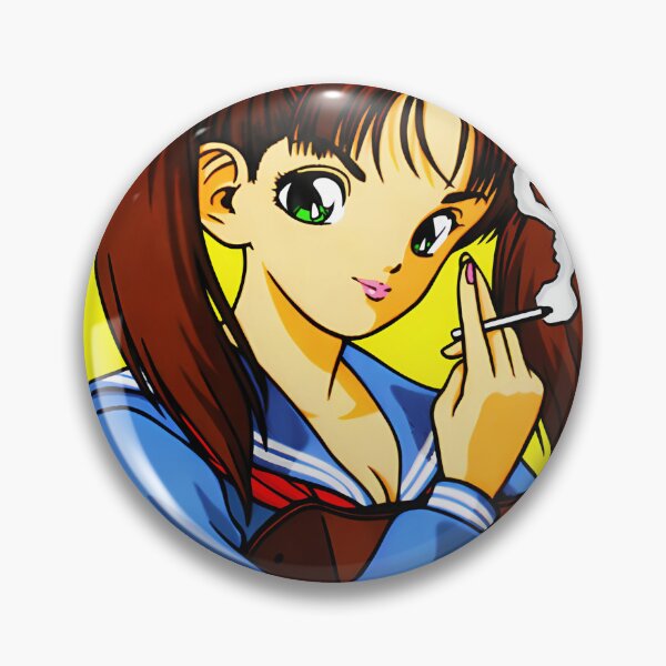 Item preview,  The Hookups Anime Girl Smoking A Joint designed and sold by ANTONIODIRSCHL.