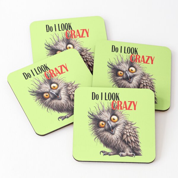 Item preview, Crazy sarcastic owl, fantasy fun designed and sold by LoneAngel.