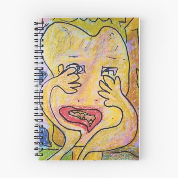 Item preview, Crying Yellow Face with Twisted Expression designed and sold by salmaousiri.