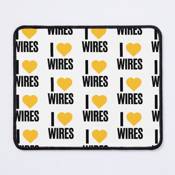 Item preview, I heart Yellow WIRES - Badge design designed and sold by ProtectWIRES.
