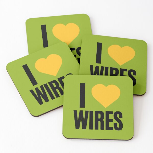 Artikelvorschau, Ich liebe Yellow WIRES - Badge-Design entworfen und verkauft von ProtectWIRES.