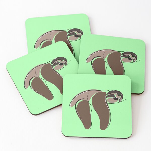 Item preview, Minimalist Sloth Charm designed and sold by Sklines Art | Mrz Danelli.