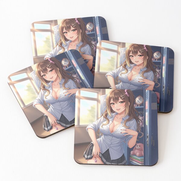 Item preview,  The School Waifu Smiles At You Because Of Her Assets designed and sold by ANTONIODIRSCHL.