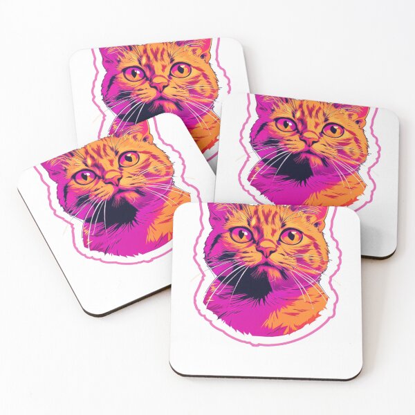 Item preview, Vibrant Orange Cat – Colorful Feline Art for Cat Lovers designed and sold by Naturalite19.