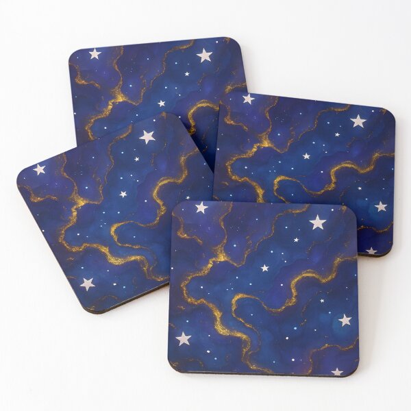 Item preview, Blue galaxy nebula cosmic stars designed and sold by cocomelon168.