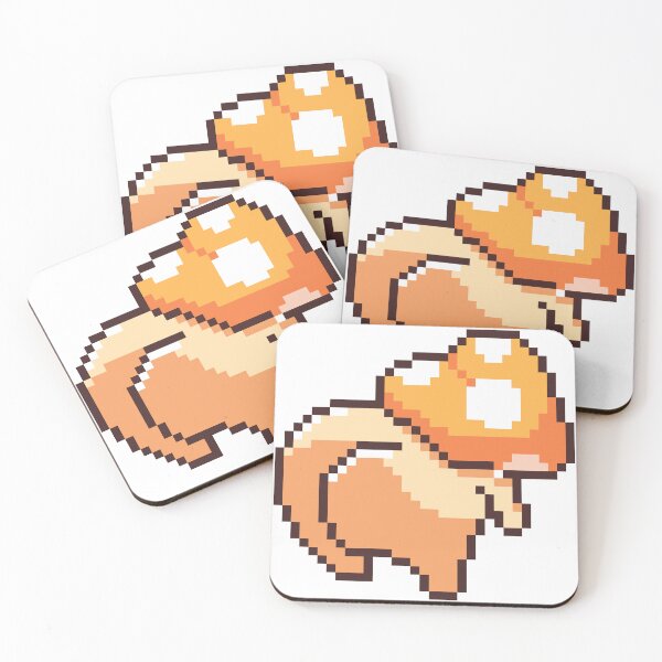 Item preview, Orange Mushroom Booty - Illustrated by Paoccasso designed and sold by Paoccasso.