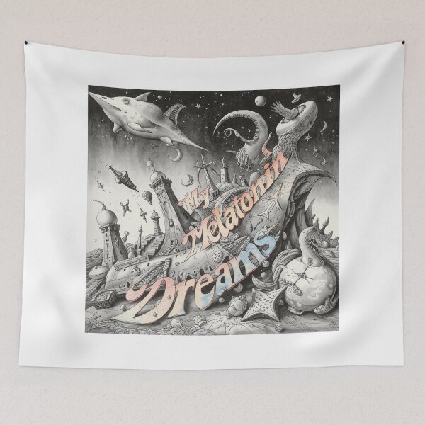 Item preview, My Melatonin Dreams – Surreal Dreamscape Design designed and sold by BrightThreadBB.