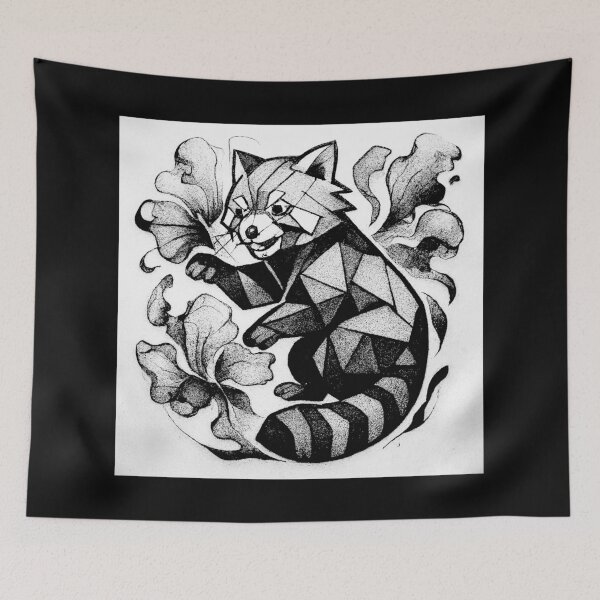 Item preview, Red Panda and flowers designed and sold by Helios Be. Lavsh.