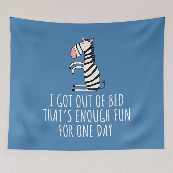 Item preview, Funny Zebra Spoonie Design – Chronic Illness Warrior “Got Out of Bed” designed and sold by Designs by Jesabee.