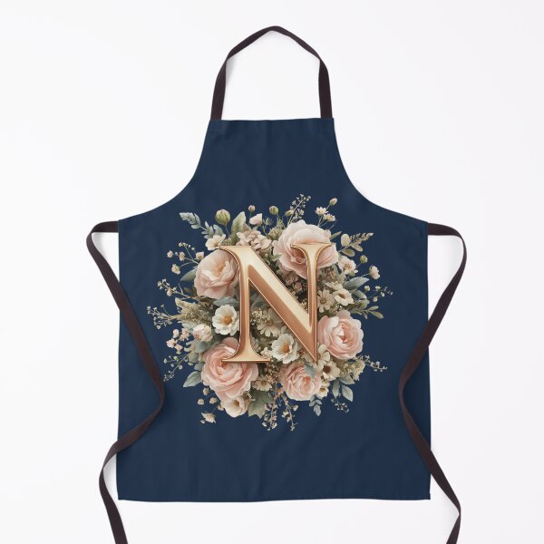 Item preview, Floral Monogram Letter N Wall Art – Elegant Gold Initial N with Roses & Peonies | Personalized Wedding Gift, Nursery Decor, Feminine Botanical Initial N Print designed and sold by AmenAlways.