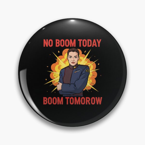 Item preview, Space Commander Quote – “No Boom Today, Boom Tomorrow” Comic-Style Sci-Fi designed and sold by Fenay Designs.