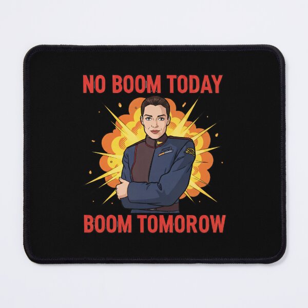 Item preview, Space Commander Quote – “No Boom Today, Boom Tomorrow” Comic-Style Sci-Fi designed and sold by Fenay Designs.