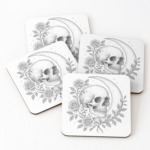 Item preview, Floral Skull Eclipse designed and sold by Retrics Studio.