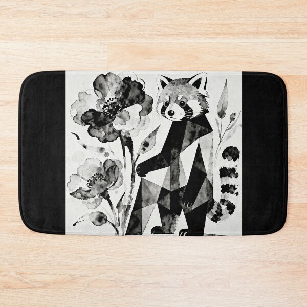 Item preview, Red Panda and flowers #1 designed and sold by Helios Be. Lavsh.