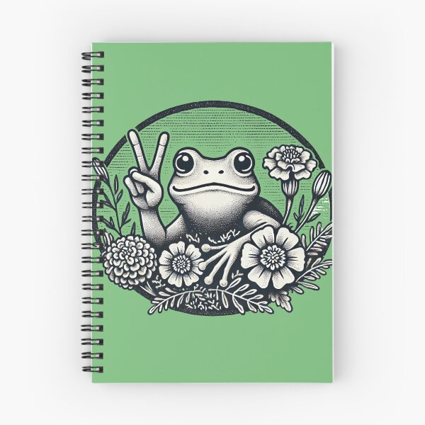 Item preview, Peace Frog Retro Hippie Boho Nature Love Harmony Design designed and sold by FrictionMaxxing.