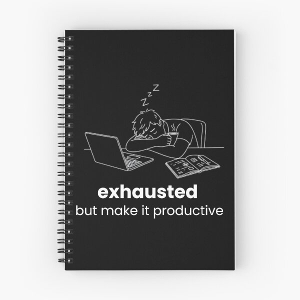 Item preview, Exhausted but make it productive - white designed and sold by AZTRELIS.