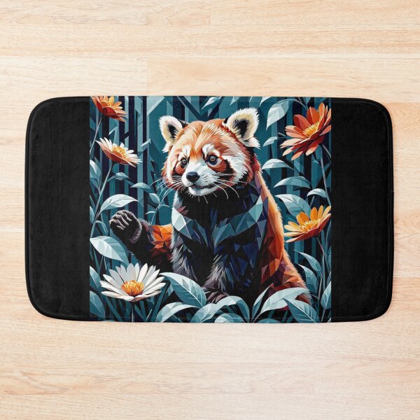 Item preview, Red Panda and flowers #2 designed and sold by Helios Be. Lavsh.