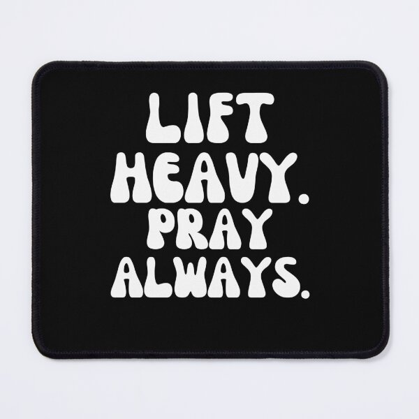 Item preview, Lift Heavy Pray Always Power Lifting Christian groovy gym designed and sold by snowry.