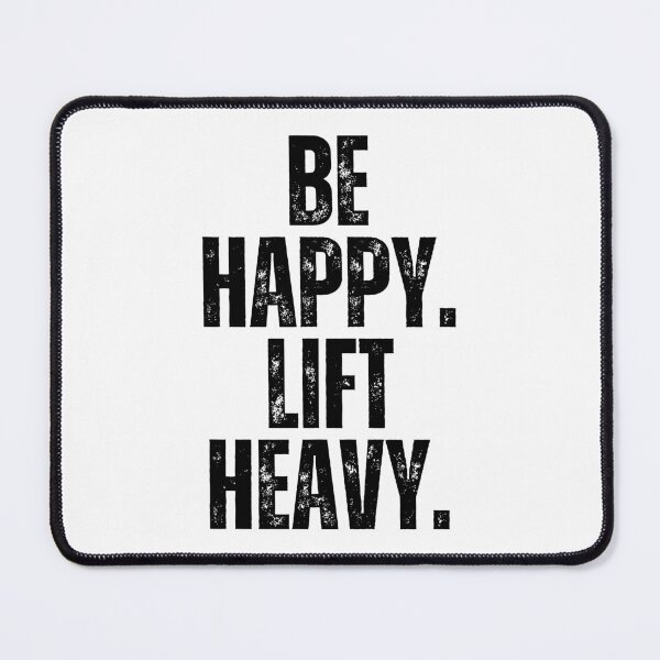 Item preview, Be happy lift heavy Man Weight lifter vintage gym workout designed and sold by snowry.