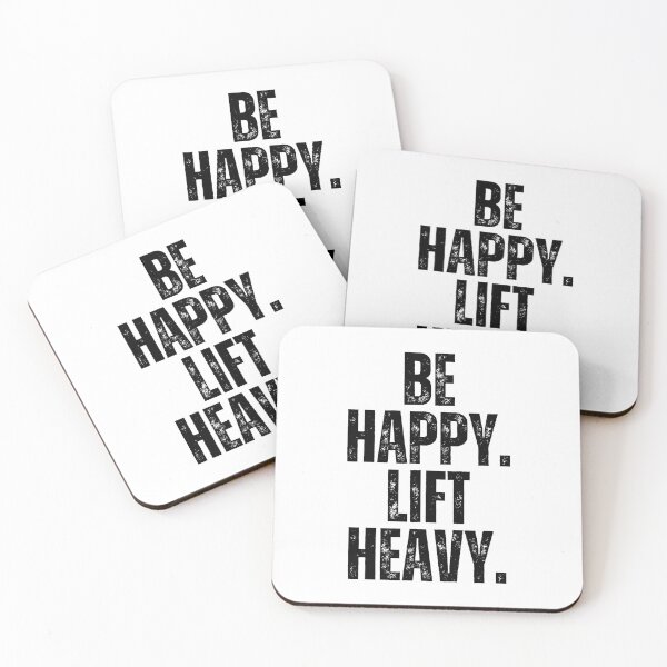 Item preview, Be happy lift heavy Man Weight lifter vintage gym workout designed and sold by snowry.