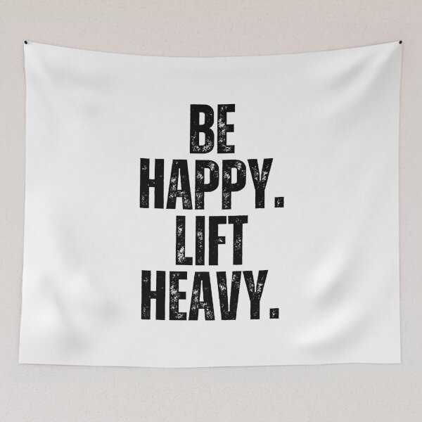 Item preview, Be happy lift heavy Man Weight lifter vintage gym workout designed and sold by snowry.