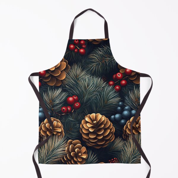 Item preview, Holly Berries and Pinecones Seamless Pattern Design designed and sold by MamaDong.