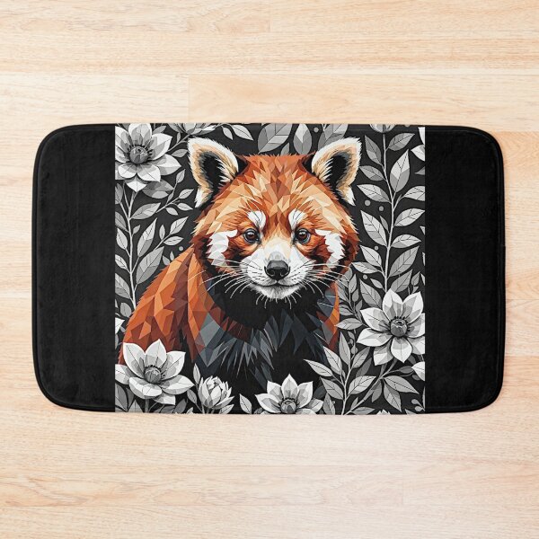 Item preview, Red Panda and flowers #3 designed and sold by Helios Be. Lavsh.