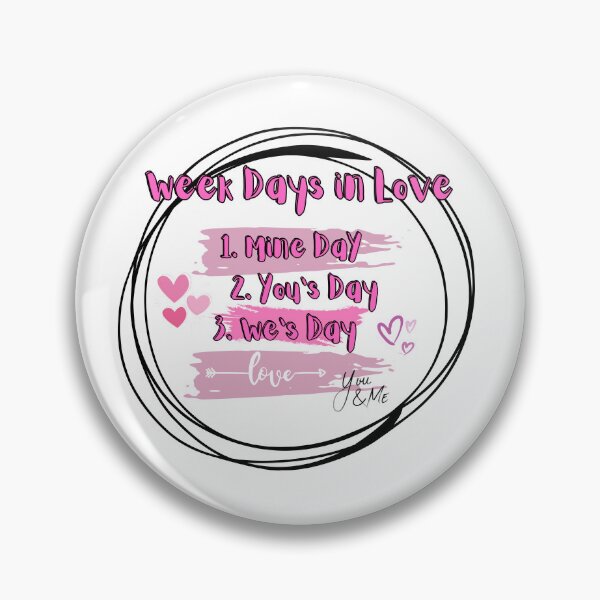 Item preview, Week Days in Love | Settimana d’Amore | Jours d’Amour designed and sold by LenaBlueDesigns.