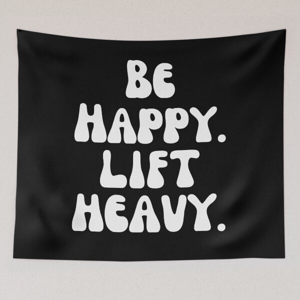 Item preview, Be happy lift heavy Man Weight lifter groovy gym workout designed and sold by snowry.