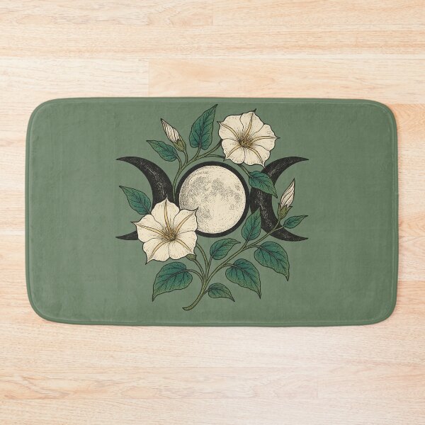 Item preview, Triple Moon Bloom Mystical Goddess Floral Witchy Design designed and sold by FrictionMaxxing.
