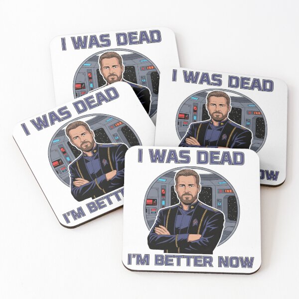 Item preview, Space Captain Comeback Quote – “I Was Dead, I’m Better Now” Sci-Fi designed and sold by Fenay Designs.