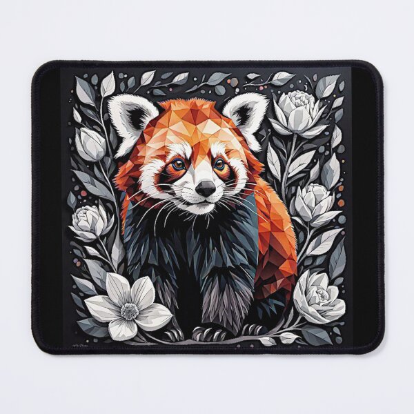 Item preview, Red Panda and flowers #4 designed and sold by Helios Be. Lavsh.