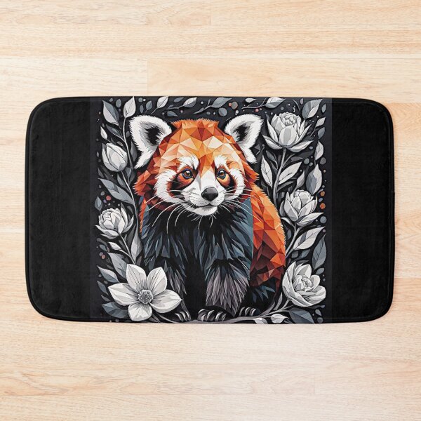Item preview, Red Panda and flowers #4 designed and sold by Helios Be. Lavsh.