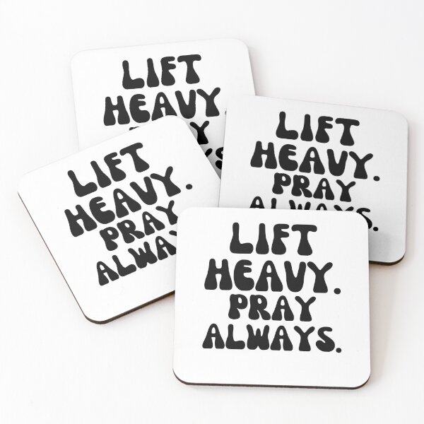 Item preview, Lift Heavy Pray Always Christian strength training groovy designed and sold by snowry.