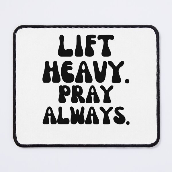 Item preview, Lift Heavy Pray Always Christian strength training groovy designed and sold by snowry.